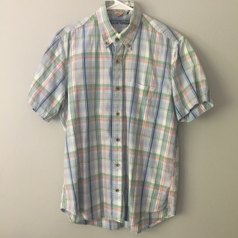 Indian Madras button down shirt